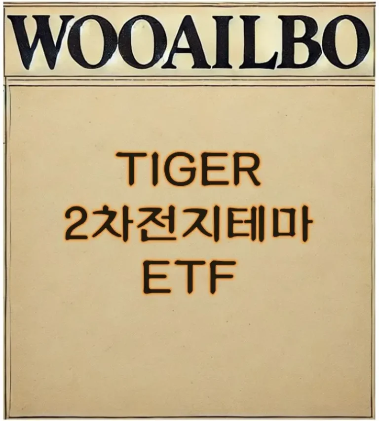 TIGER 2차전지테마 ETF-우아일보