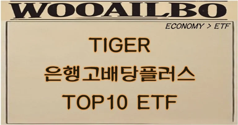 TIGER 은행고배당플러스TOP10 ETF-우아일보