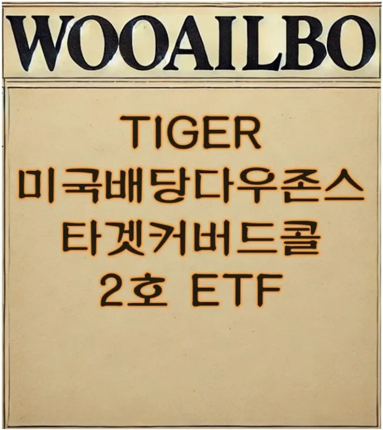 TIGER 미국배당다우존스타겟커버드콜2호 ETF-우아일보